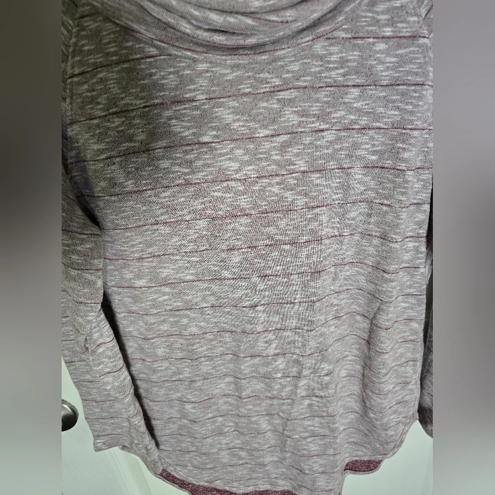 LOFT Outlet Womens Striped Cowl Neck Tunic Sweater Large - Picture 10 of 10